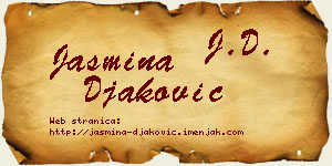 Jasmina Đaković vizit kartica
